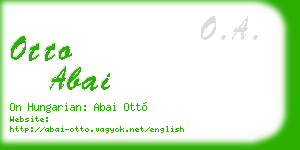 otto abai business card